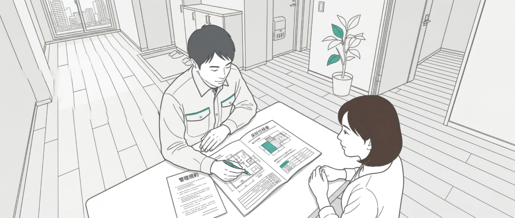 新築マンションのフロアコーティング施工前に管理規約と床材仕様を確認するポイント