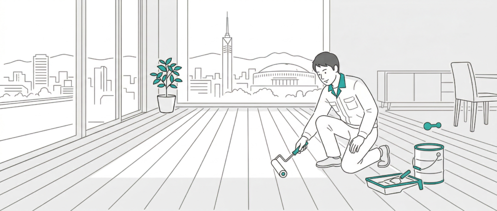 フロアコーティング業者を選ぶ5つのポイントを解説するイメージ