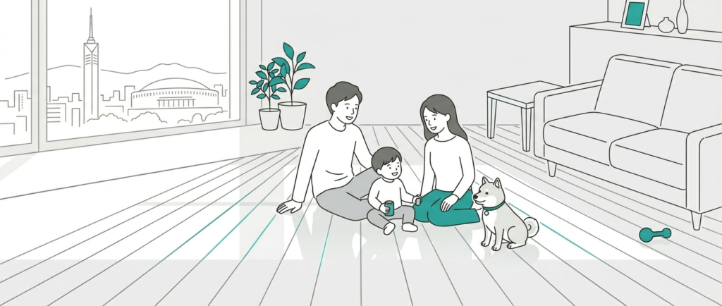 フロアコーティングに関するよくある質問FAQをまとめたイメージ