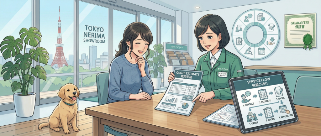 ワンニャンすべらんコーティングのJIS試験・SIAA・F☆☆☆☆認証と保証30年