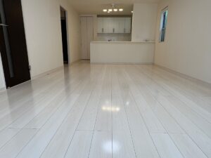 【施工後】千葉県習志野市 リノベーション済みマンション Ｉ様邸 シリコンフロアコーティング施工事例 M&Mフロアコーティング施工済み